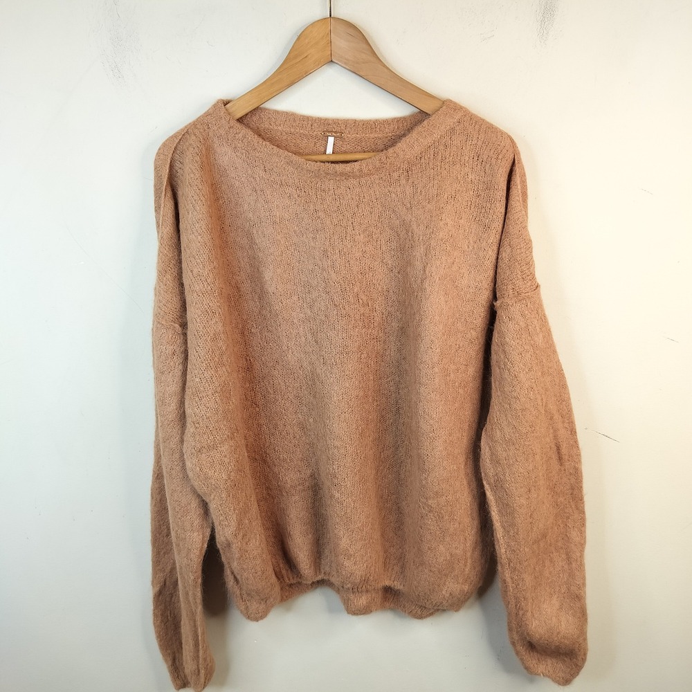 Free People Alpaca Sweater Womens XS Oversized Slouchy Boho